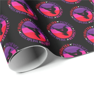 Martial Arts Core Values - Karate Wrapping Paper