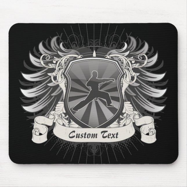 Martial Arts Crest Mouse Mat (Front)