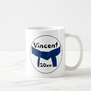 Martial Arts Dark Blue Belt Coffee Mug