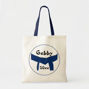 Martial Arts Dark Blue Belt Tote Bag