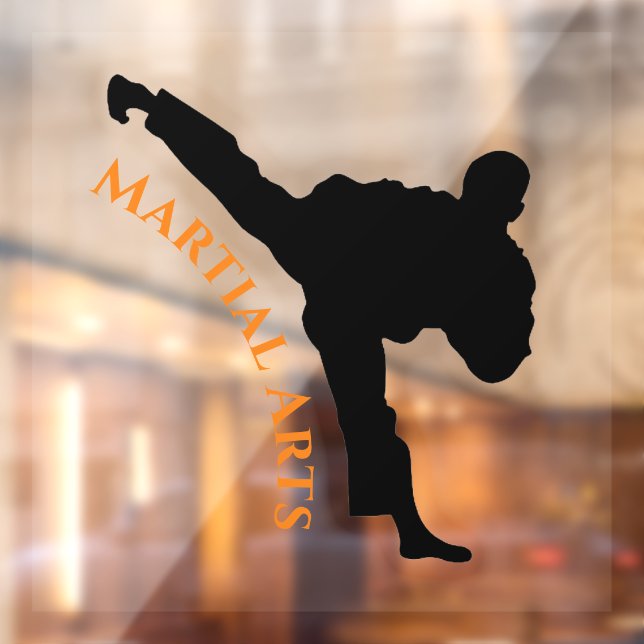 Martial Arts Design Window Cling (Sheet 2)
