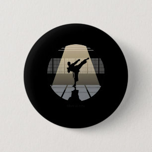 Martial Arts – Discipline And Strength Karate Taek 6 Cm Round Badge