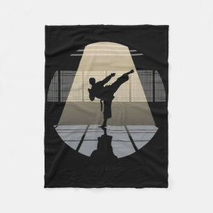 Martial Arts – Discipline And Strength Karate Taek Fleece Blanket