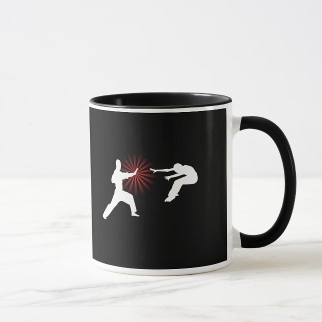 Martial Arts Energy Silhouette Mug (Right)