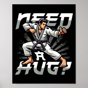 Martial Arts Fighter Judo Karate Brazilian Poster