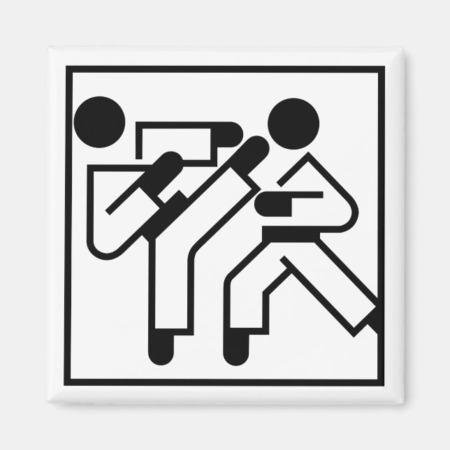 Martial Arts Figures Magnet (Front)