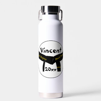 Martial Arts First Degree Black Belt Water Bottle
