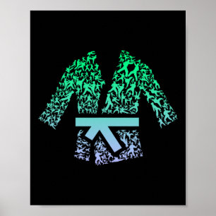 Martial Arts For Karate Fighter Gi Karate Uniform Poster