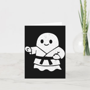 Martial Arts Ghost Funny Halloween Boo Jitsu MMA Card