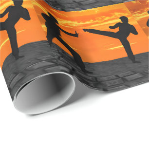 Martial Arts Gift Wrapping Paper