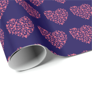 Martial Arts Girls Karate Heart Wrapping Paper