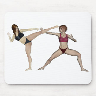 Martial Arts Girls Mouse Mat