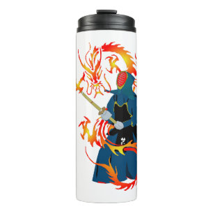 Martial Arts Hwa Rang Do Stick Fighting Dragon Thermal Tumbler