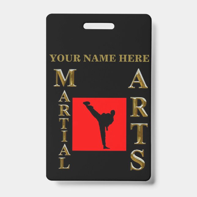 MARTIAL ARTS ID BADGE (Front)