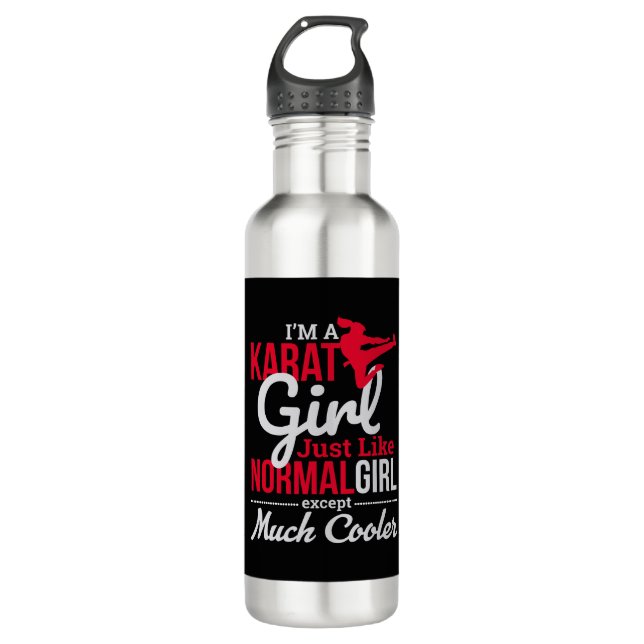 Martial Arts - Im a Karate Girl 710 Ml Water Bottle (Front)