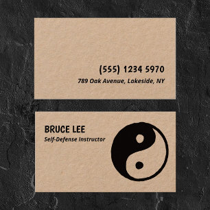 Martial Arts Instructor Premium Business Card