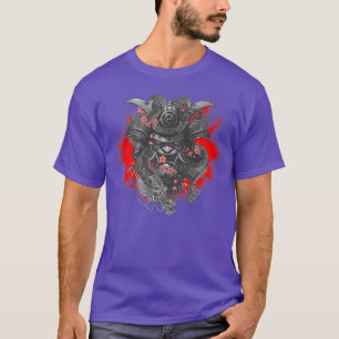 Martial Arts Japanese Tengu Samurai with Dragon Ja T-Shirt
