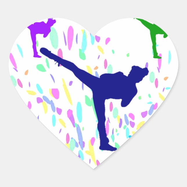 MARTIAL ARTS - JUDO HEART STICKER (Front)