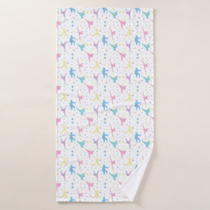 Martial Arts Karate Abstract Stars Sparkles Bath Towel