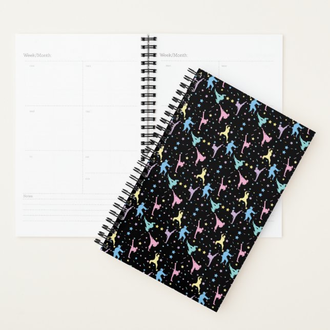 Martial Arts Karate Abstract Stars Sparkles Planner (Display)