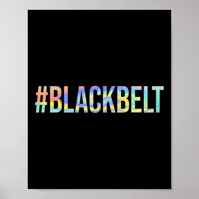 Martial Arts Karate Black Belt #blackbelt  Poster (Front)