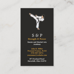 Martial Arts Karate Business Card