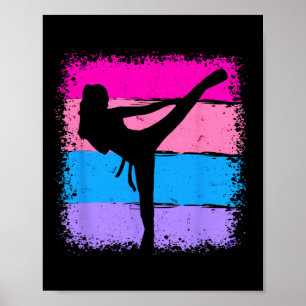 Martial Arts Karate Clothing - Women Vintage Karat Poster