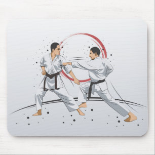 Martial Arts Karate Combat Fighting or Sparring Mouse Mat