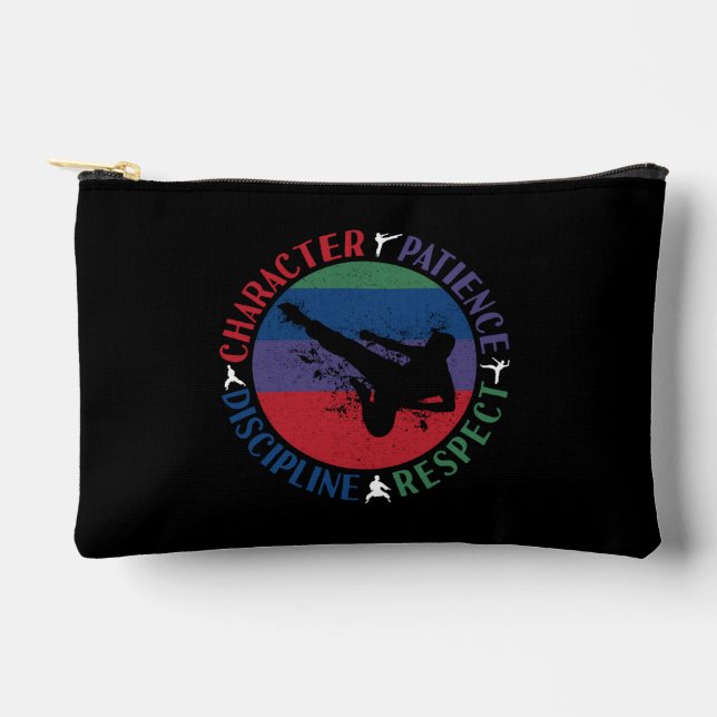 Martial Arts - Karate Core Values Accessory Pouch (Front)