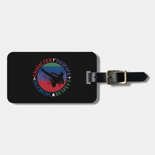 Martial Arts - Karate Core Values Luggage Tag (Front Horizontal)