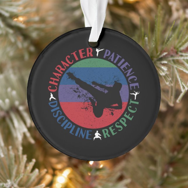 Martial Arts - Karate Core Values Ornament (Tree)
