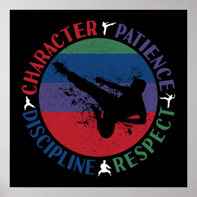 Martial Arts - Karate Core Values Poster (Front)