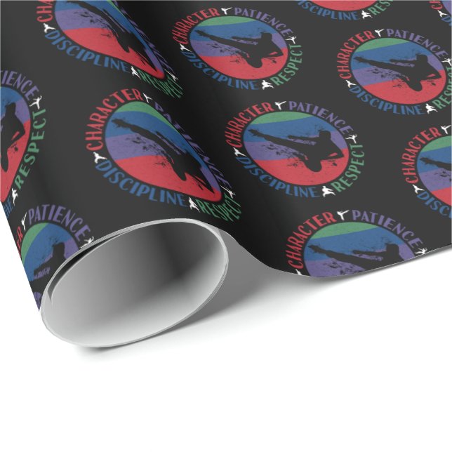 Martial Arts - Karate Core Values Wrapping Paper (Roll Corner)
