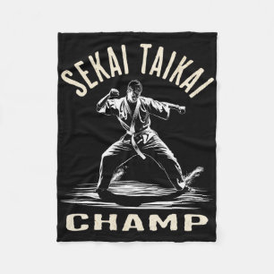 Martial Arts Karate Fan - Dynamic Artist Design Fleece Blanket