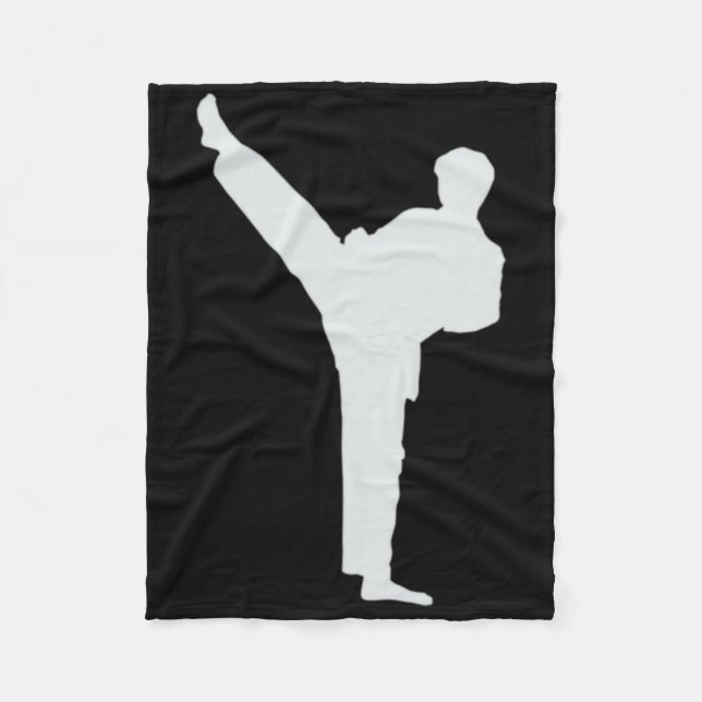 Martial Arts Karate  Fleece Blanket (Front)