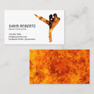 Martial Arts Karate Instructor Professional Business Card