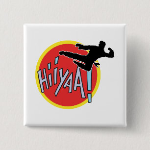 Martial Arts Karate Kid 15 Cm Square Badge
