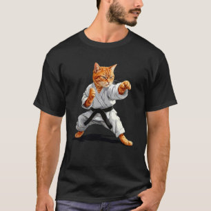 Martial Arts Karate Taekwondo Cat Jiu Jitsu Judo M T-Shirt