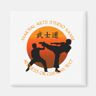 Martial Arts Karate Taekwondo Kung Fu Studio Owner Magnet