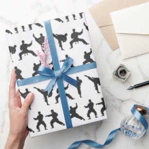 Martial Arts Karate Taekwondo Wrapping Paper