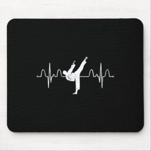 Martial Arts Karateist Heartbeat Comt Sport Athlet Mouse Mat