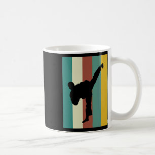 Martial Arts Kickboxing Karate Taekwondo Retro Des Coffee Mug