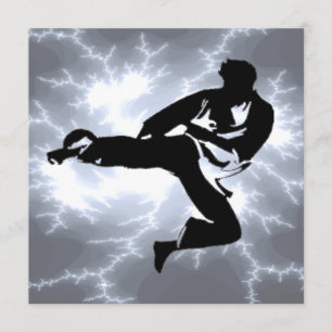 Martial Arts Lightning Invitations