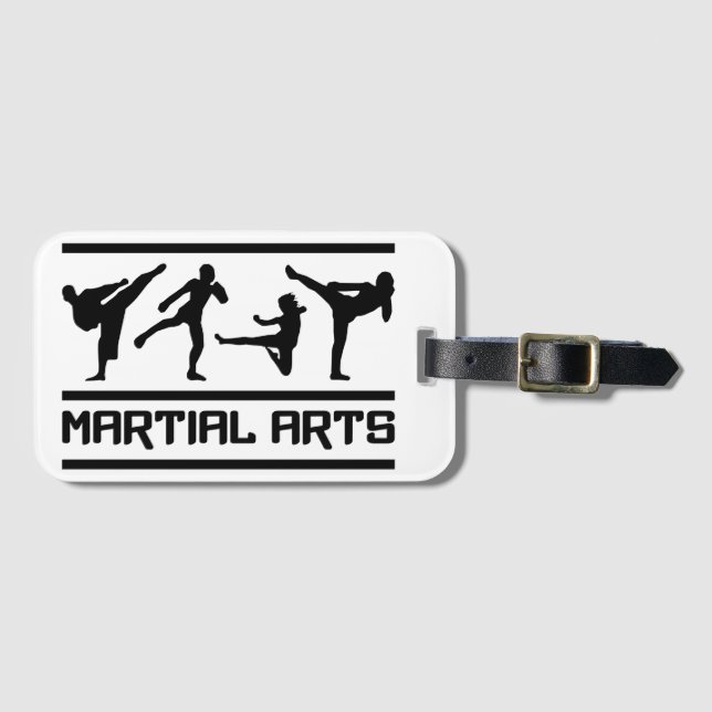 Martial Arts Luggage Tag (Front Horizontal)