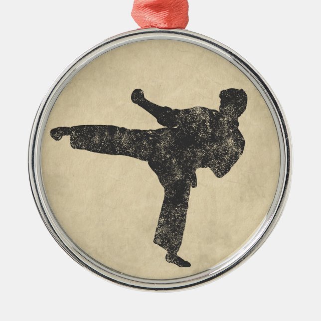 Martial Arts Metal Tree Decoration (Front)