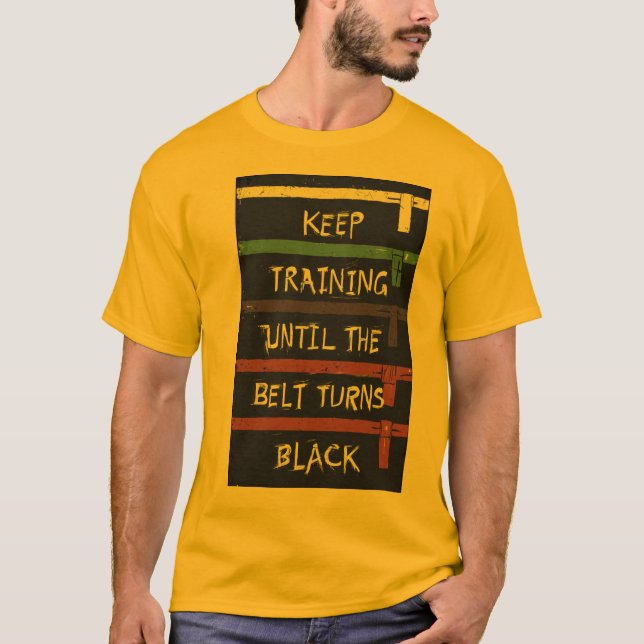 Martial Arts Motivation T-Shirt – 'Keep Training U (Front)
