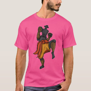 Martial Arts Muay Thai Fighter Chess Piece Muay Th T-Shirt