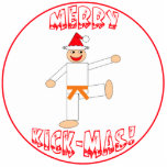 Martial Arts Orange Belt Christmas Ornament Photo Sculpture Decoration<br><div class="desc">This Martial Arts Orange Belt Merry Kick-Mas Christmas Ornament makes a unique Christmas holiday gift or stocking stuffer for your martial artist. Suitable for all martial arts - karate,  taekwondo,  kung fu,  judo etc.  Image is a martial arts orange belt rank kicking guy wearing a red Santa hat.</div>