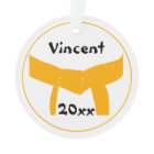 Martial Arts Orange Belt Dated