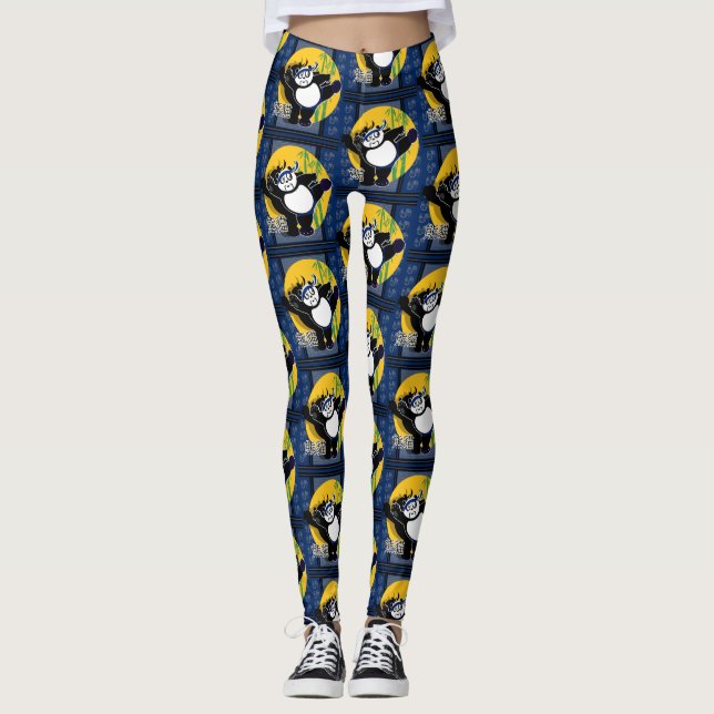 Martial Arts Panda Leggings (Front)